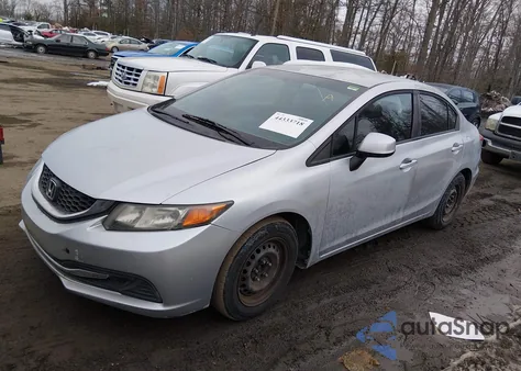 2013 Honda Civic Lx из США, поврежденный, VIN 2HGFB2F52DH528760